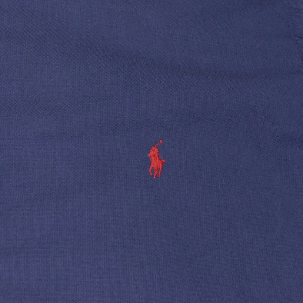 Polo Ralph Lauren Shirt Mens XLT Blue Chambray Short Sleeve Button Down